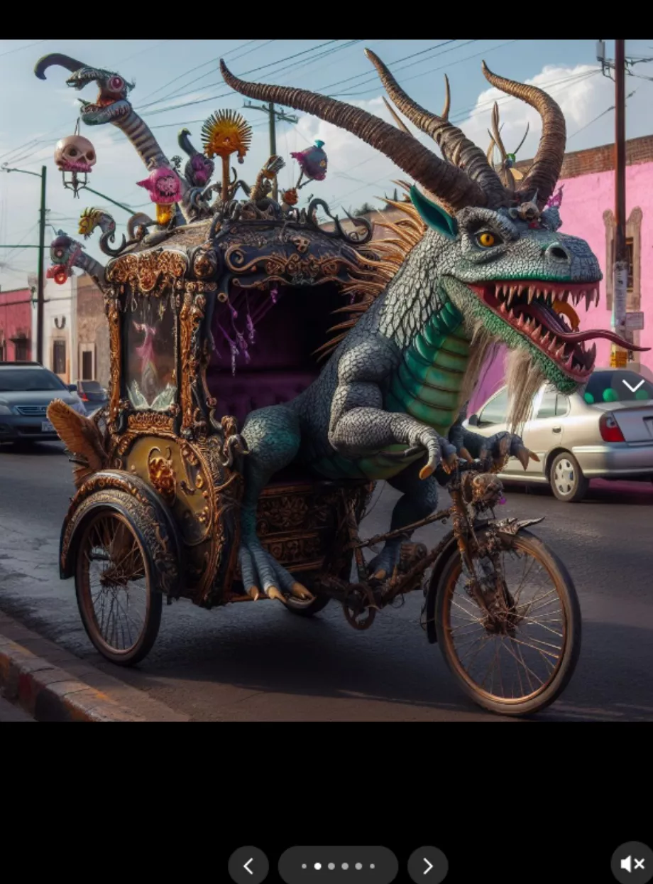 Thestral mélangé avec alebrije (Capture d'écran TikTok/@whatifmexican)