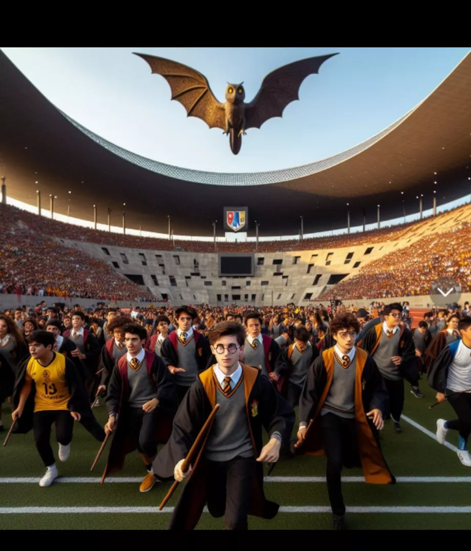 La version Harry Potter du Stade Azteca (Capture d'écran TikTok/@whatifmexican)