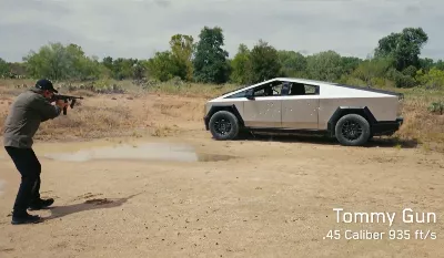 Le blindage du Tesla Cybertruck a été testé dans une vidéo déjà virale sur les réseaux sociaux
