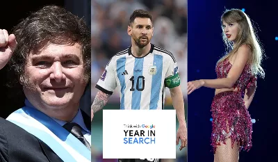 Javier Milei, Lionel Messi, Oppenheimer et Taylor Swift, les protagonistes de Google Argentine ce 2023