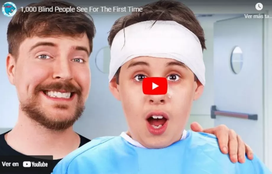 Les miniatures de MrBeast sont généralement très accrocheuses. (Youtube)