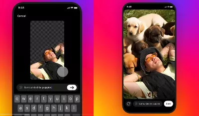 Toile de fond : l'outil d'IA pour personnaliser les arrière-plans des Stories Instagram