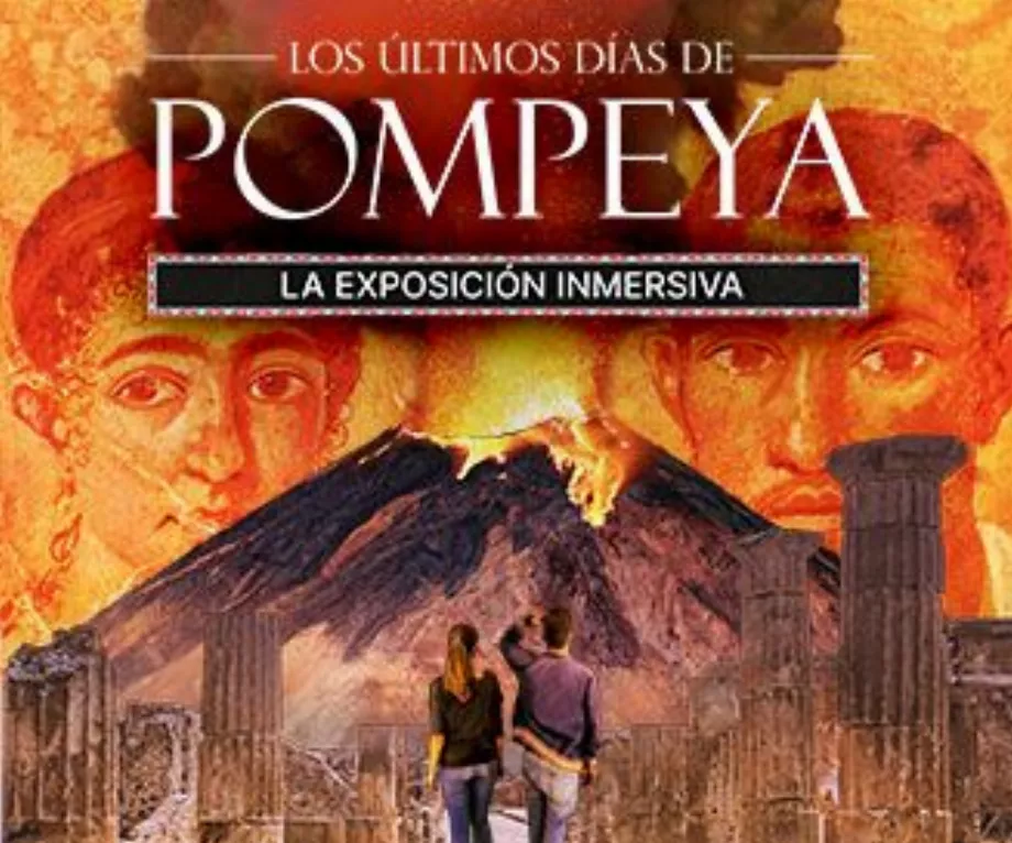 Affiche pour l'exposition 'Les derniers jours de Pompéi' (Matadero Madrid)