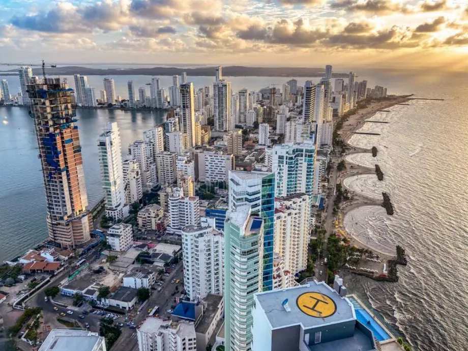 Zone touristique de Cartagena, à Bocagrande- Nicanor Carazo Courtier Crédit Immobilier