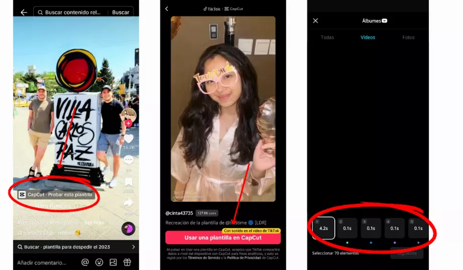 Le résumé de l’année peut se faire avec plusieurs chansons virales ou avec l’option officielle TikTok. (Infoba)