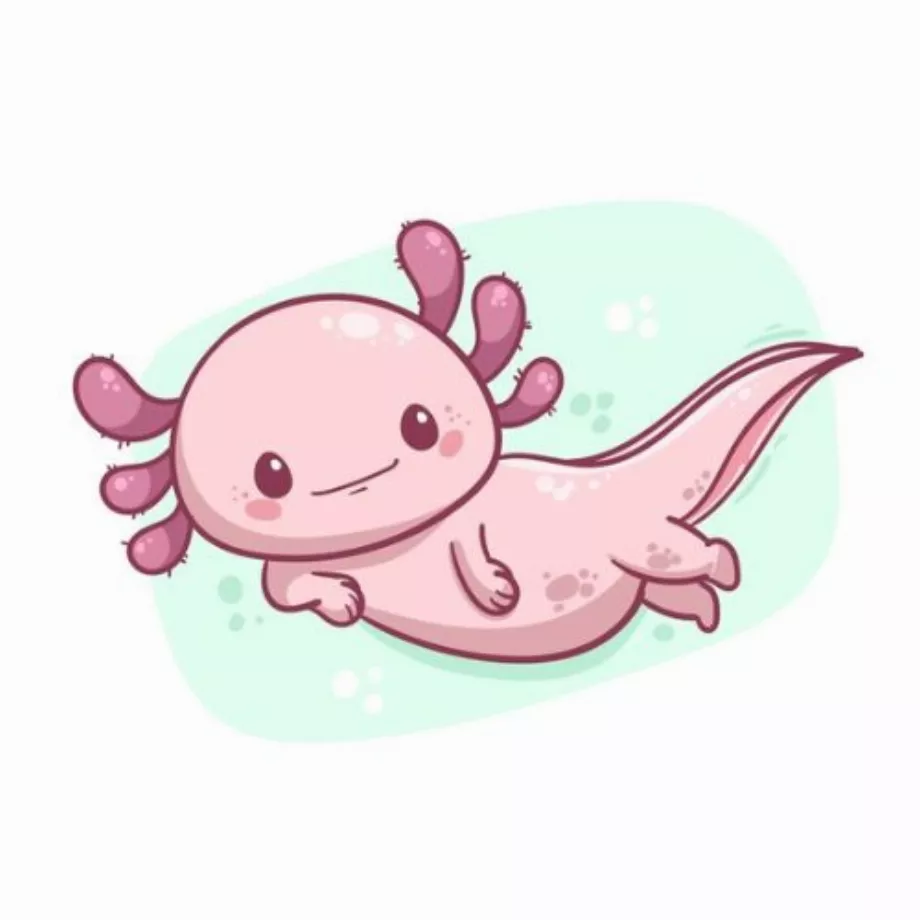 Le jeune homme s'est déguisé en axolotl. (Gratuit)