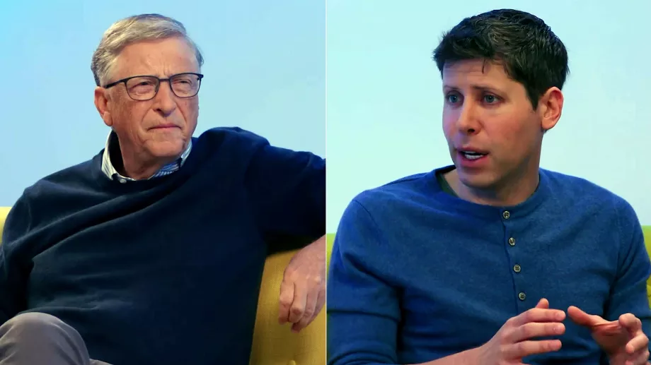 Le cofondateur de Microsoft réfléchit sur la capacité humaine et l'intelligence artificielle avec Sam Altman, en soulignant les surprenants résultats actuels. (Instagram : thisisbillgates / Photocomposition : Infobae)