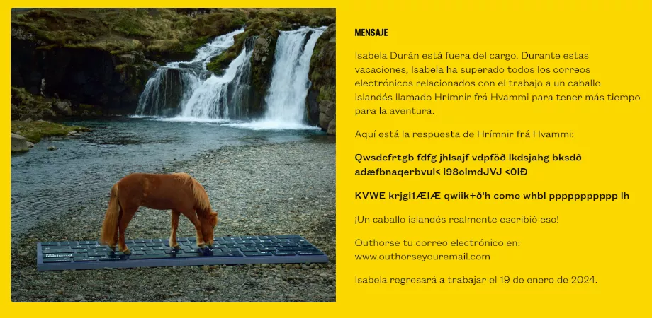 La campagne invite les touristes à explorer l'Islande et à se déconnecter du courrier électronique. (Visitez l'Islande)