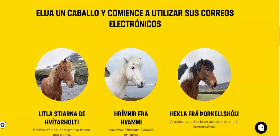 Pour utiliser ces e-mails, les utilisateurs doivent suivre un processus simple sur la page Outhorse votre e-mail. (Inspiré de l'Islande)