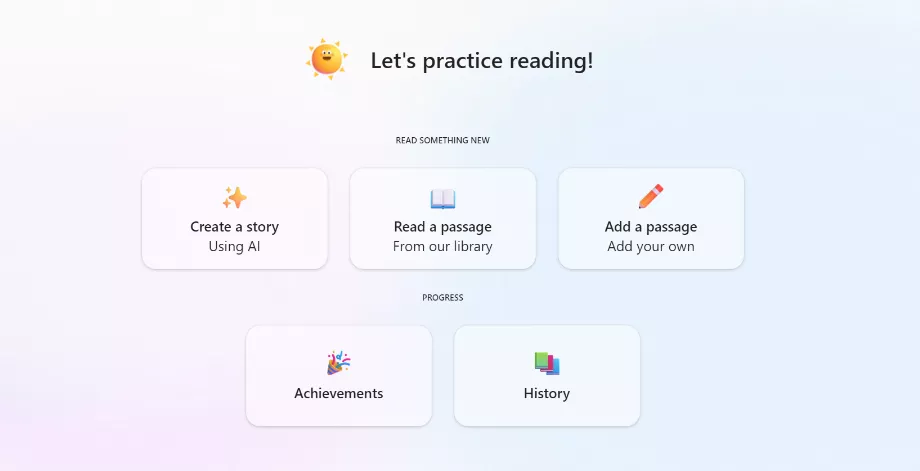 Reading Coach utilise l'IA pour alimenter la création de lectures. (Microsoft)