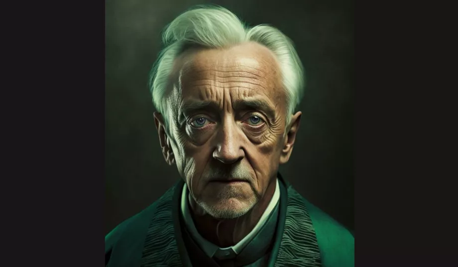 Draco Malfoy en vieil homme. (À mi-parcours - @jed.ai.master)