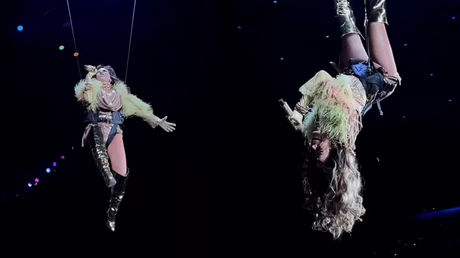 Gloria Trevi « vole » et se tient sur la tête lors de son concert à l'Auditoria Nacional ; C'était le moment viral Capture : X/@krlz_hrnndzyamr