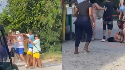 Combat entre touristes et vendeurs à San Andrés, après qu'ils ont refusé de leur acheter des marchandises au trou de Soplador