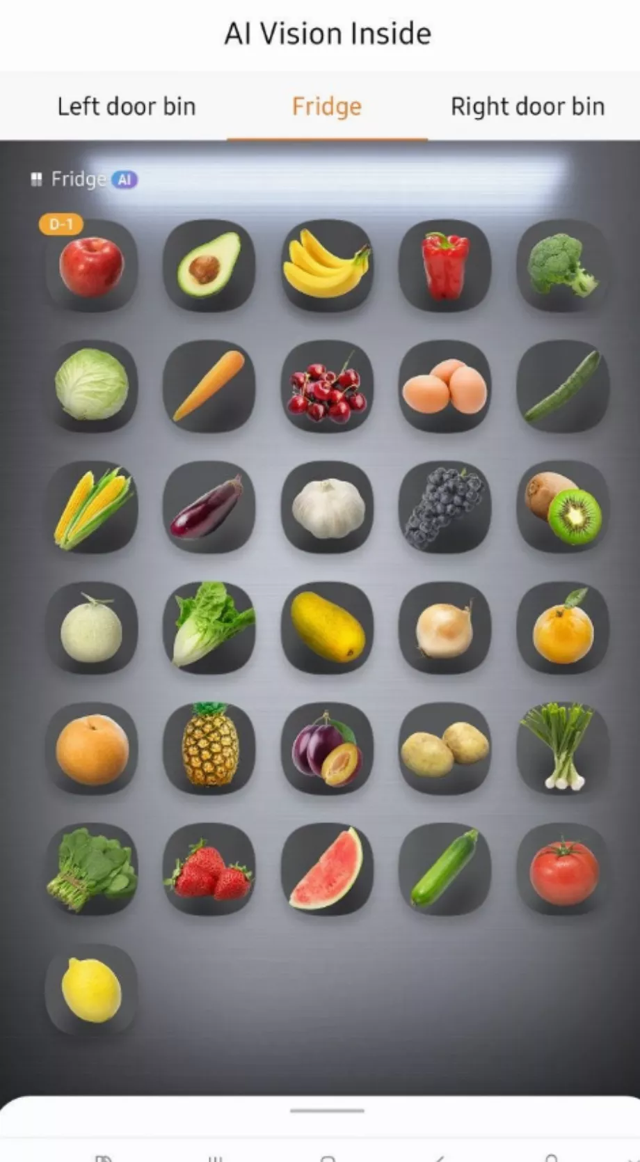 réfrigérateur avec intelligence artificielle (Samsung)