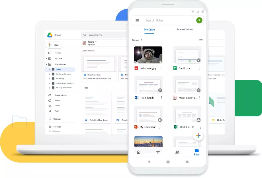 Les fichiers publics hébergés sur la plateforme peuvent apparaître dans les résultats de recherche Google. (Google)
