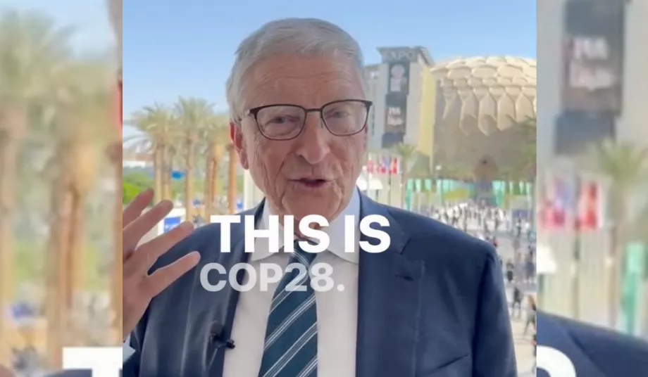 Gates a partagé quelques réflexions sur les entreprises durables lors de la COP28. (Instagram : ceci est Billgates)