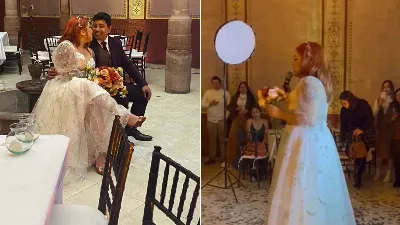 Une mariée a décidé qu'elle n'allait pas jeter le bouquet lors de son mariage et ses propos ont suscité un débat sur les réseaux