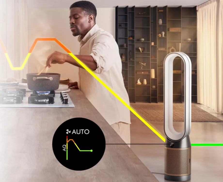 Certains ventilateurs intelligents intègrent des purificateurs d’air. (Dyson)