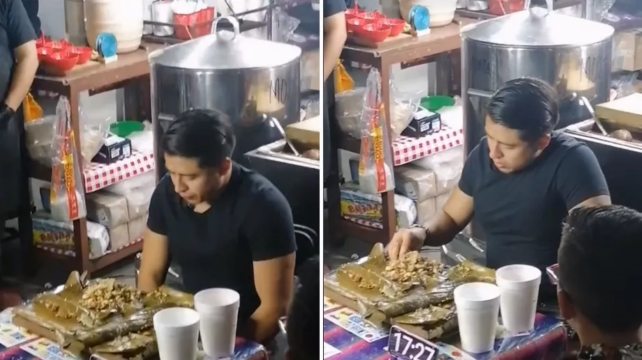 Le YouTuber a généré sa première défaite en ne parvenant pas à dévorer les énormes tamales. (TIC Tac)