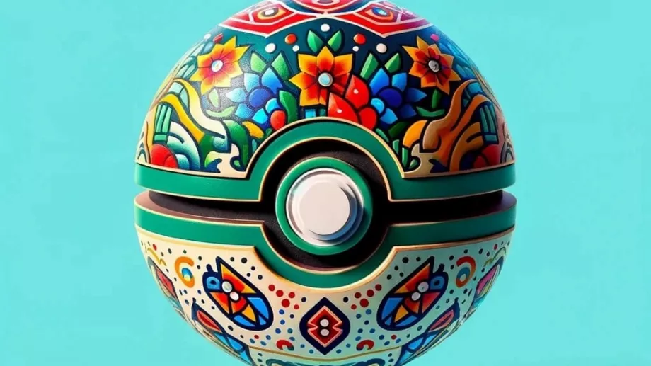 L'apparition de la pokeball mexicaine, selon une IA. (TikTok : Ludénor)