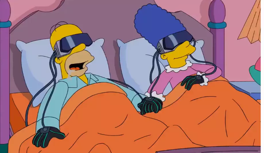 L'épisode des Simpsons qui aurait prédit l'arrivée de l'Apple Vision Pro est déjà viral. (Les Simpsons)