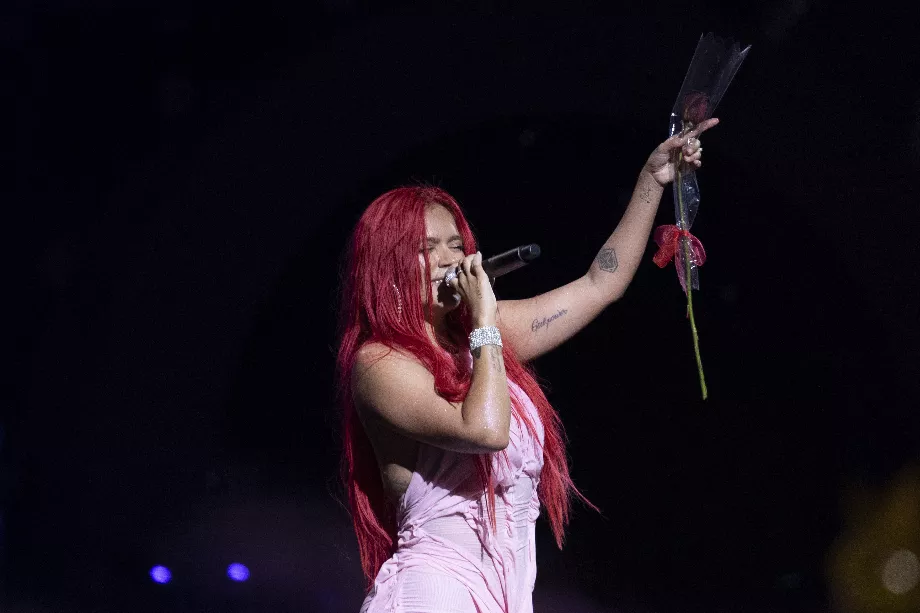 La chanteuse colombienne Karol G aura trois performances au CDMX EFE/ Adriana Thomasa