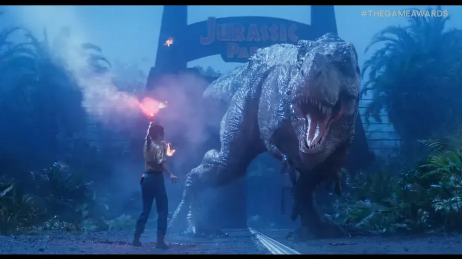 La franchise Jurassic Park vise à raviver les émotions des classiques chez les nouveaux fans. photo: Les Game Awards - Jurassic Park