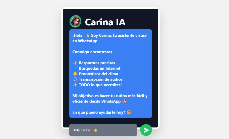 Le chatbot a été développé par une entreprise espagnole. (Carine IA)