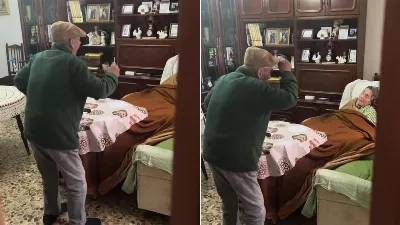 Un grand-père a dansé pour sa femme atteinte de la maladie d'Alzheimer pour lui remonter le moral et a conquis TikTok