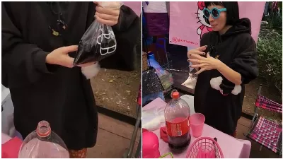 Un jeune homme devient viral pour avoir vendu du Coca-Cola dans un sac pour 20 pesos ; Ils la critiquent sur les réseaux : « Cher, chaud et sans gaz »