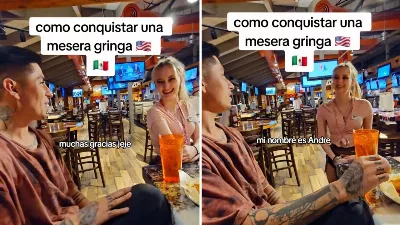 Tiktoker mexicain enseigne comment conquérir une serveuse gringo ; cas viral | VIDÉO