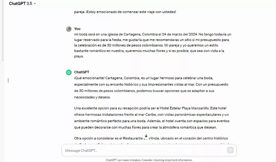 L’IA a la capacité d’offrir diverses options de site. (OpenAI)