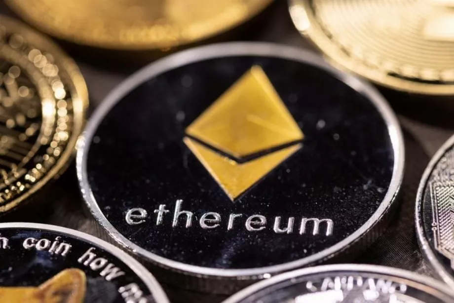 Représentation de la cryptomonnaie Ether. (Reuters)