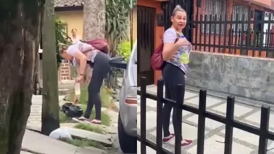 Une femme accusée d'avoir empoisonné des chiens au sud de Medellín a été enregistrée en vidéo : « Je suis sur ma propriété »