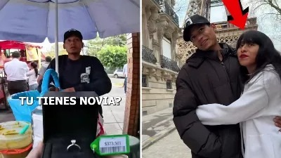 Tiktoker fait pleurer le vendeur de paniers de tacos ; l'emmène à Paris pour proposer à sa petite amie | VIDÉO