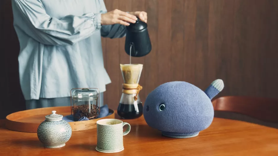 Le robot NICOBO améliore son vocabulaire au fur et à mesure qu'il interagit avec l'utilisateur. (Panasonique)