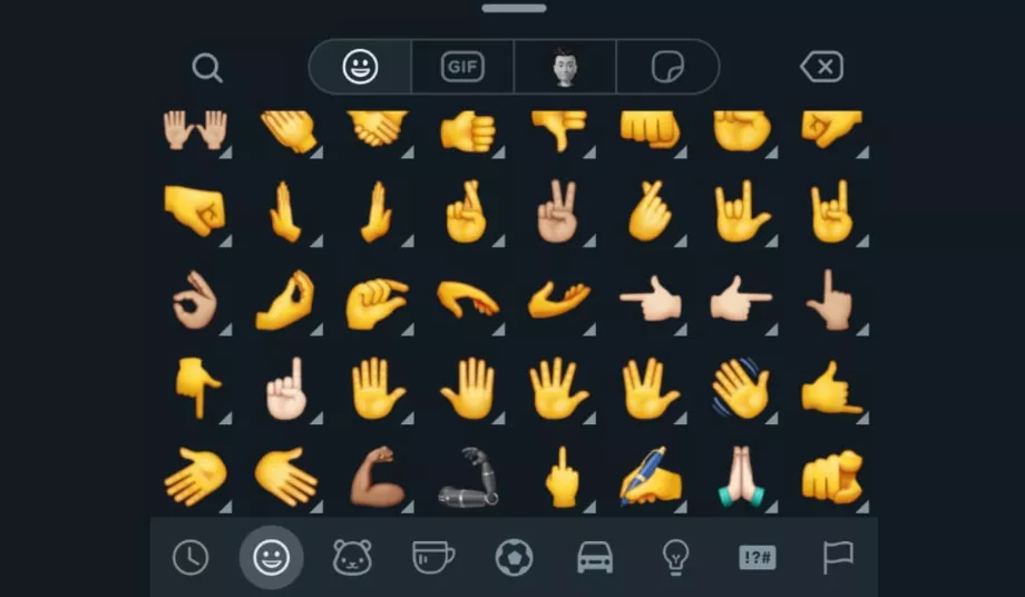Les mains ont des versions différentes, bien que les utilisateurs les utilisent pour des expressions différentes. (Infoba)