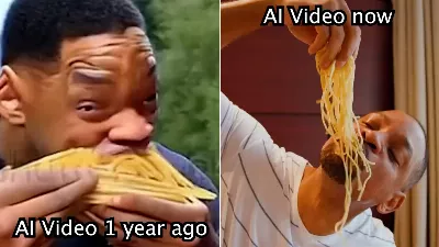 Will Smith mangeant des spaghettis : l'acteur recrée une vidéo générée par l'intelligence artificielle
