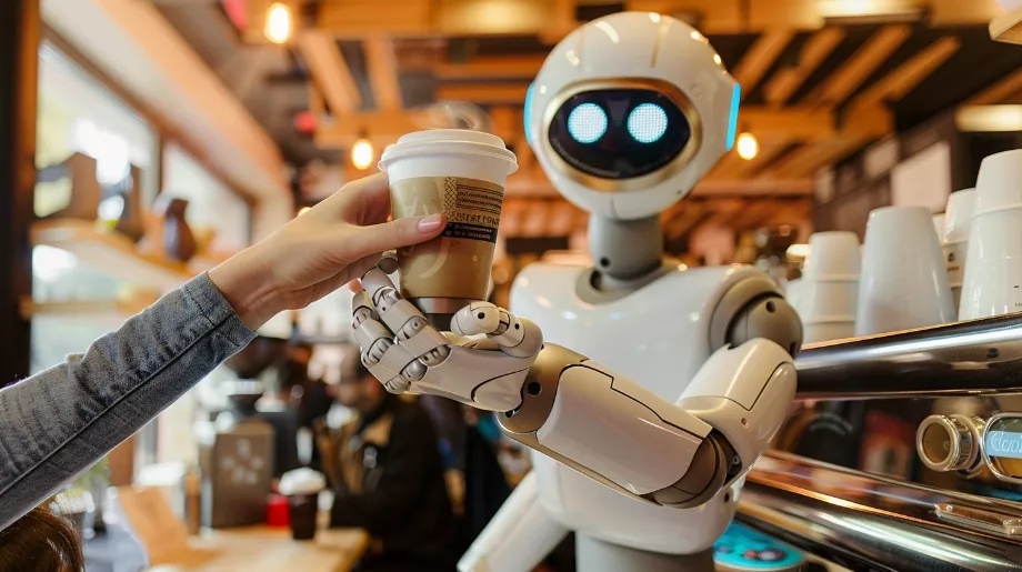 À l’ère de 2028, votre café du matin pourrait être préparé par un androïde, transformant ainsi l’expérience traditionnelle d’un café. (Informations sur l'image illustrative)