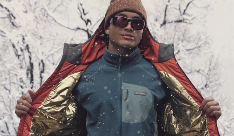Veste avec tissu Omni-Heat Infinity. (Vêtements de sport Columbia)