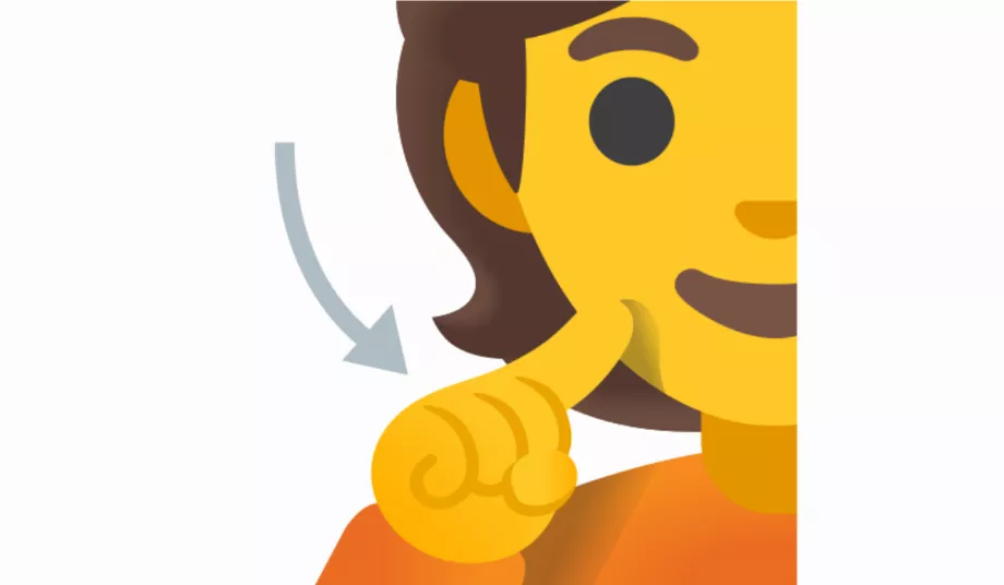 Emoji Personne sourde. (EmojiTerre)