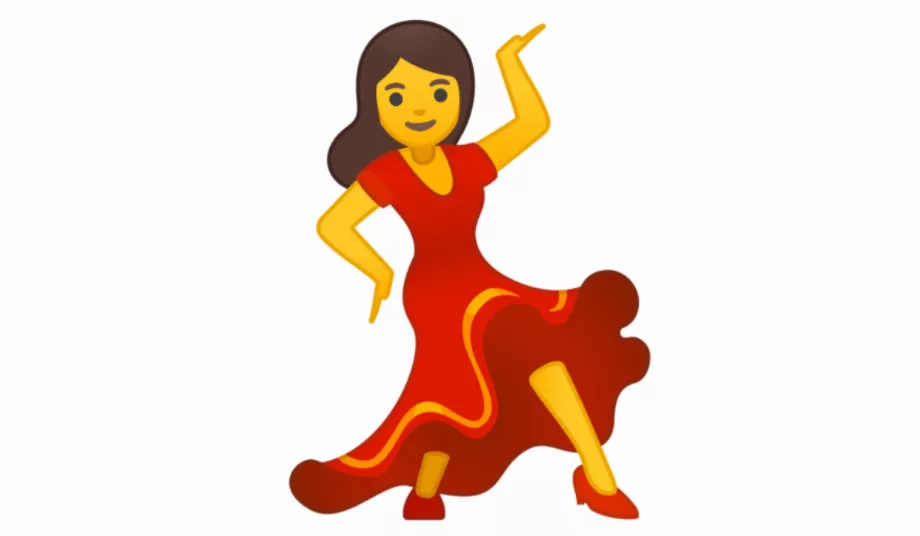 Emoji de femme dansante. (EmojiTerre)