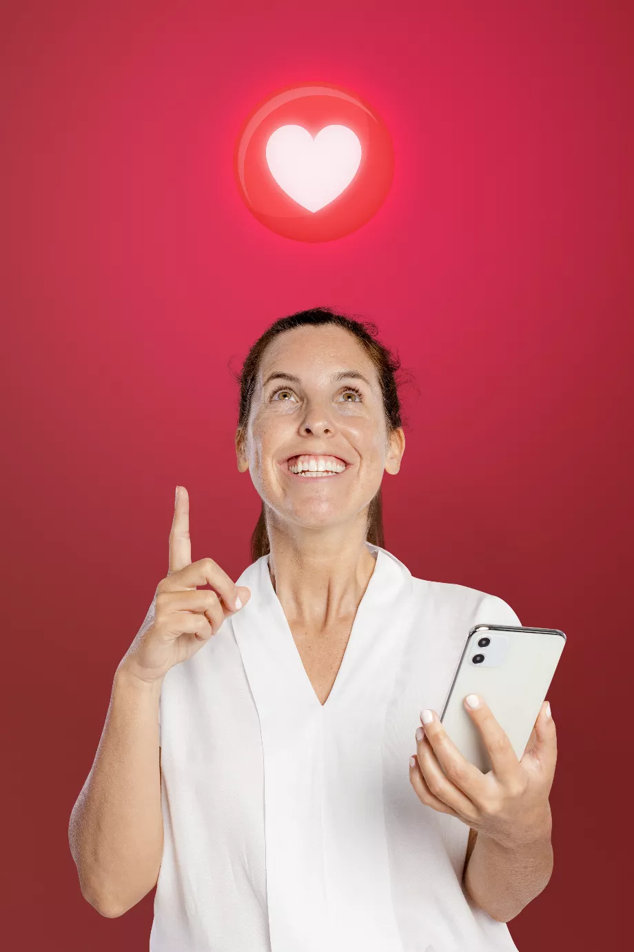 Le cœur blanc est très courant dans les conversations en famille ou entre amis. (Photo : Freepik)