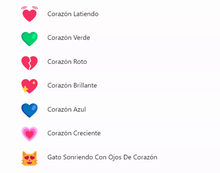 Les émojis cœur se présentent sous différentes formes et couleurs. (Emojipédia)