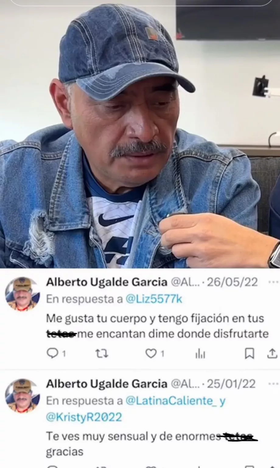 Le fan fidèle a déclaré qu’il n’avait pas écrit ces messages forts. (TikTok @SomosCaliente)