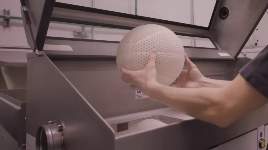 Le ballon a été imprimé en 3D. (Wilson)