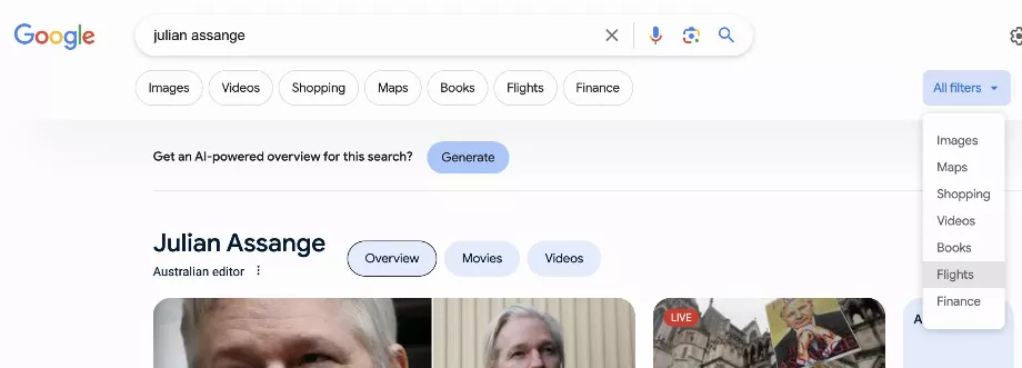 Le contenu généré dans le moteur de recherche provient de Gemini. (X/@SarahScire)