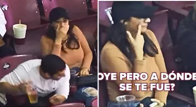 Est-il infidèle ? Un homme se cache après avoir été capturé par la KissCam de Los Tomateros de Culiacán | VIDÉO