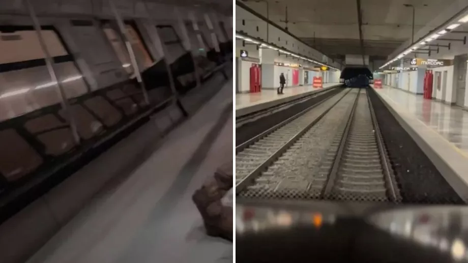 Sans crainte des fantômes, il s'est endormi dans l'obscurité d'une des voitures non éclairées. TikTok/ @mariinciita)