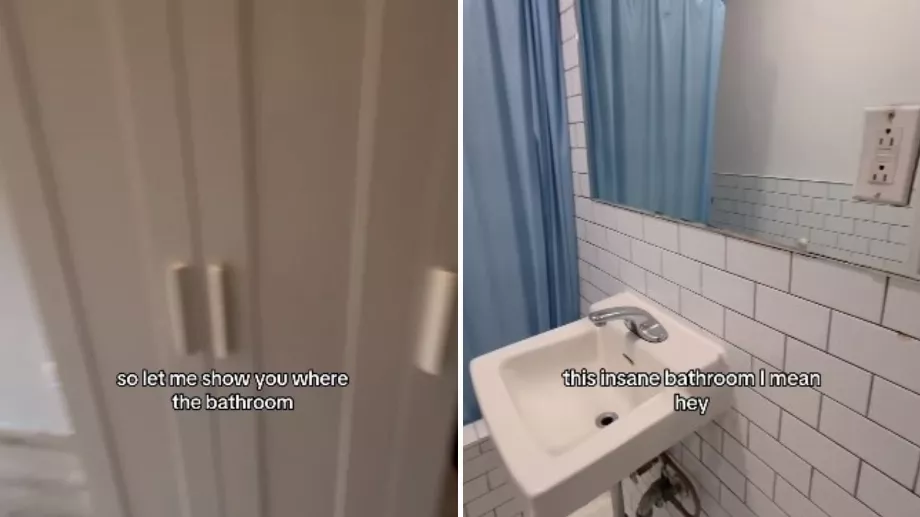 Il y a un placard, mais vous devez partager la salle de bain qui se trouve dans le couloir. (Instagram @realtoromer)